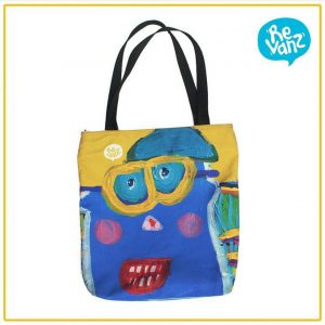 TOTE BAG "SQUARE FACE KUNING" - PO via WA