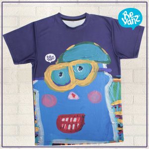 T-Shirt Square Face Ungu - PO via WA