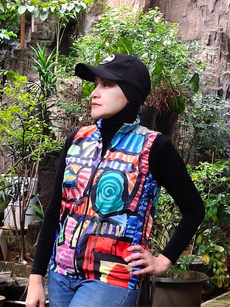 Cycling Vest "Swirl" No Hoodie - PO Via WA