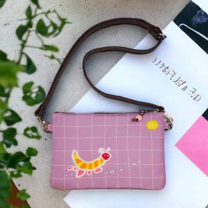 Sling Pouch Caterpillar Purple