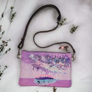 Sling Pouch Purple Flower