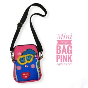 MINI SLING BAG "PINK SQUAREFACE" - PO via WA
