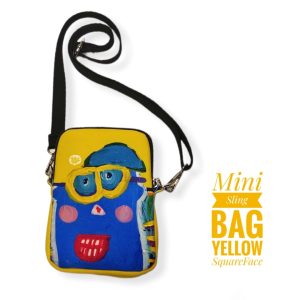 MINI SLING BAG "YELLOW SQUAREFACE" - PO via WA